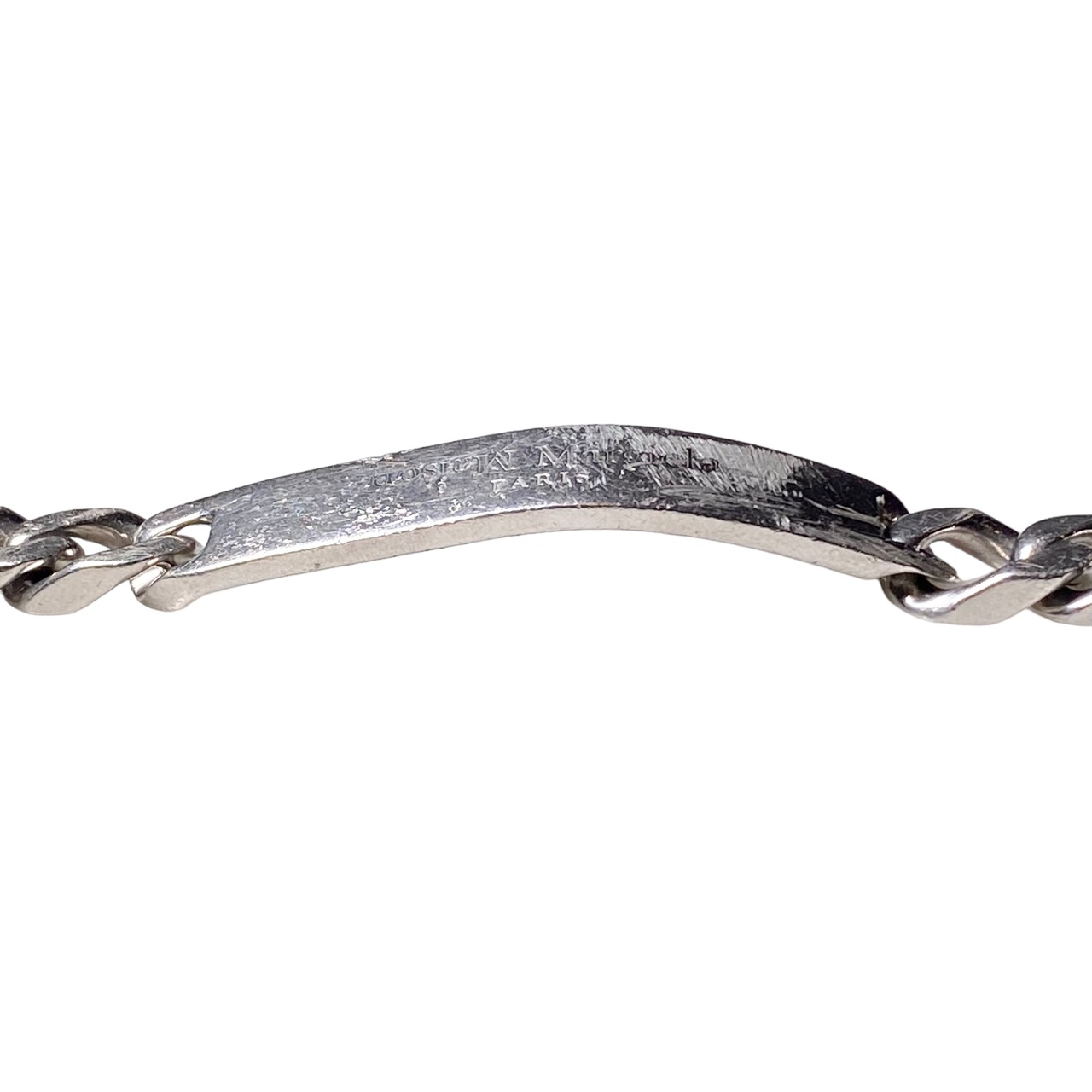 MAISON MARGIELA silver ID bracelet