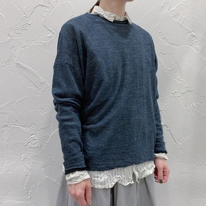 pas de calais 配色ウールガーゼ天竺 プルオーバー