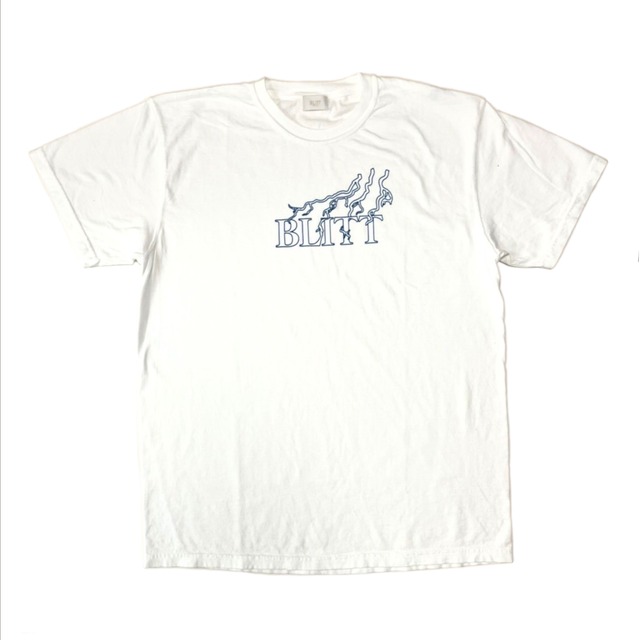 BLITT lightning original logo tee WHITE　ホワイト