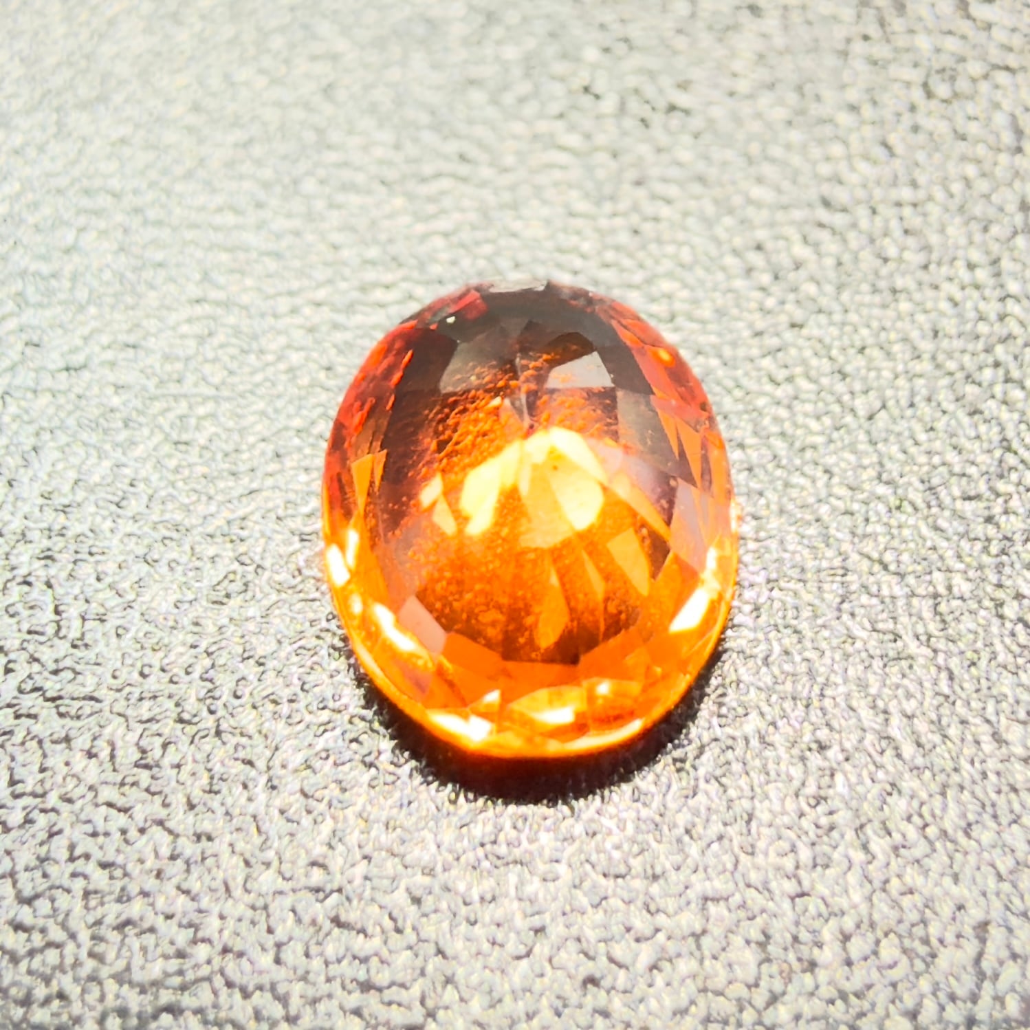 スリランカ産非加熱天然オレンジサファイアルース オレンジサファイア】 ルース スリランカ産0.48ct | たからいしルース