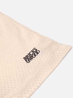 BRICKS & WOOD | Mesh Logo Basketball Shorts / Cream