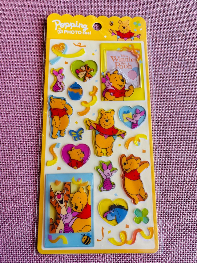 ディズニー 　くまのプーさん　ポッピングフォトシール　X03