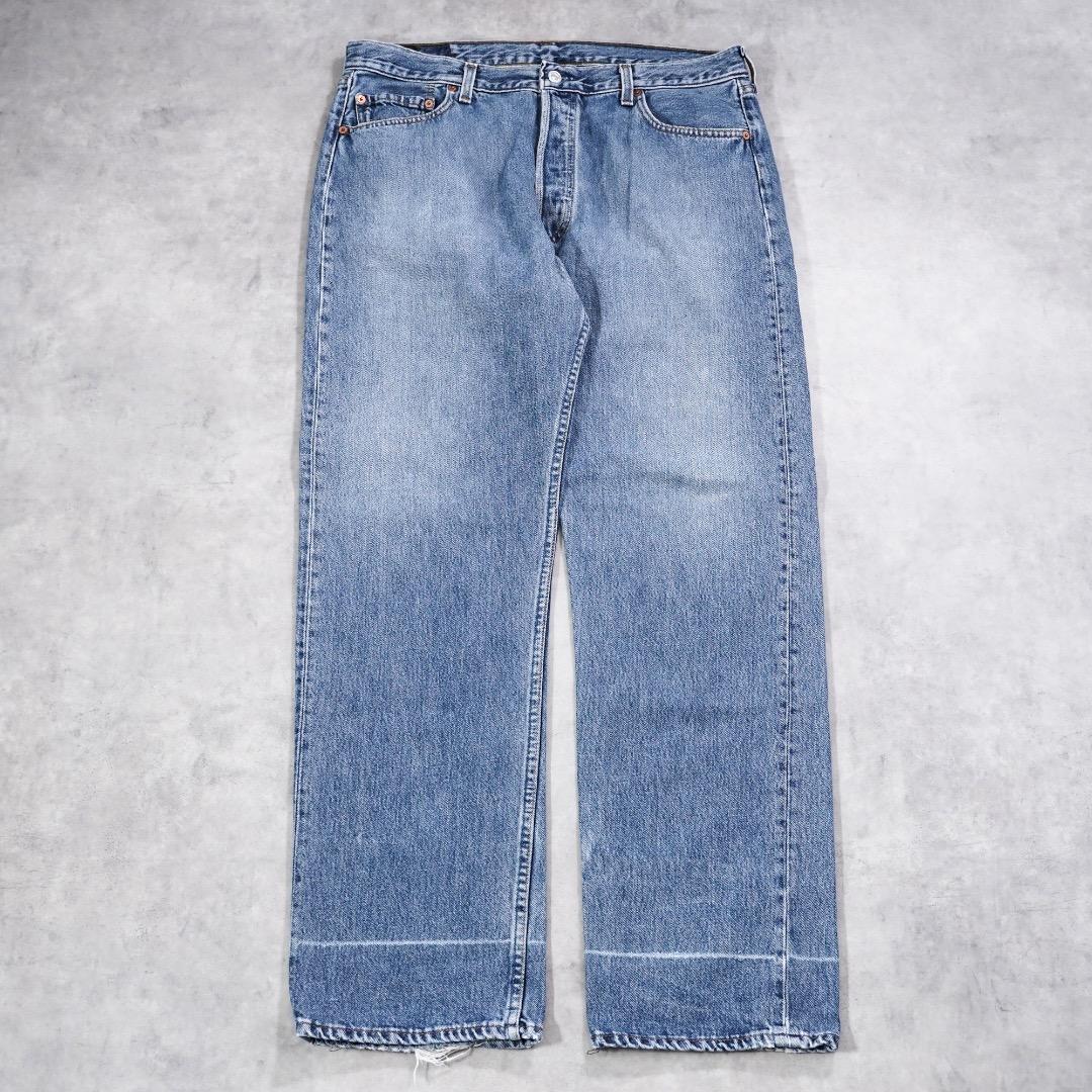 リーバイス501 W38 エルパソ 青 古着 90s USA製 21468