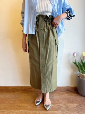 SACRA / VINTAGE COTTON BACKSATIN SKIRT