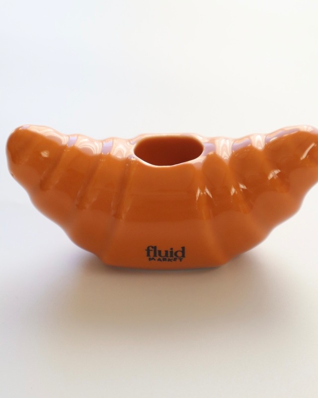 Fluid Market Candle Holder Croissant クロワッサン 陶器 キャンドルホルダー
