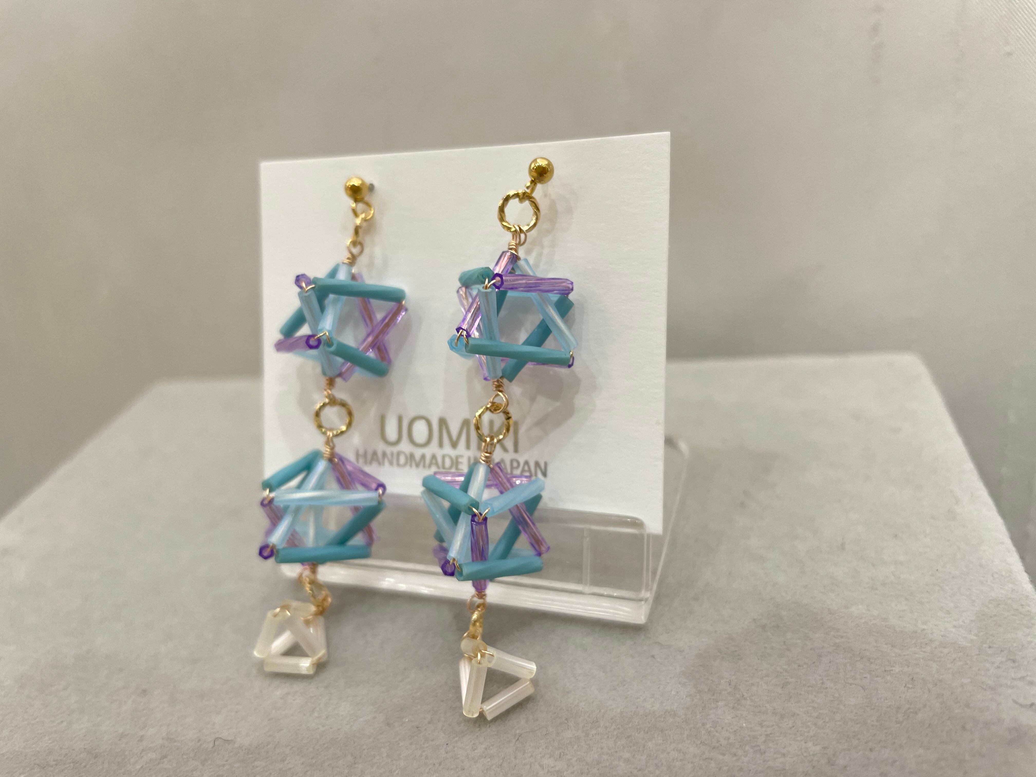 YaYa Pak様 オーダーアクセサリー スター3連ピアス | uomiki