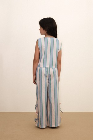 TINYCOTTONS/Retro Stripes Bows Pant