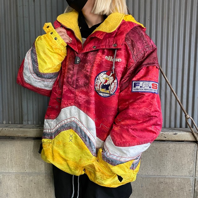 90年代 ellesse エレッセ ココリコ フランス代表 スキーウェア ハーフ 