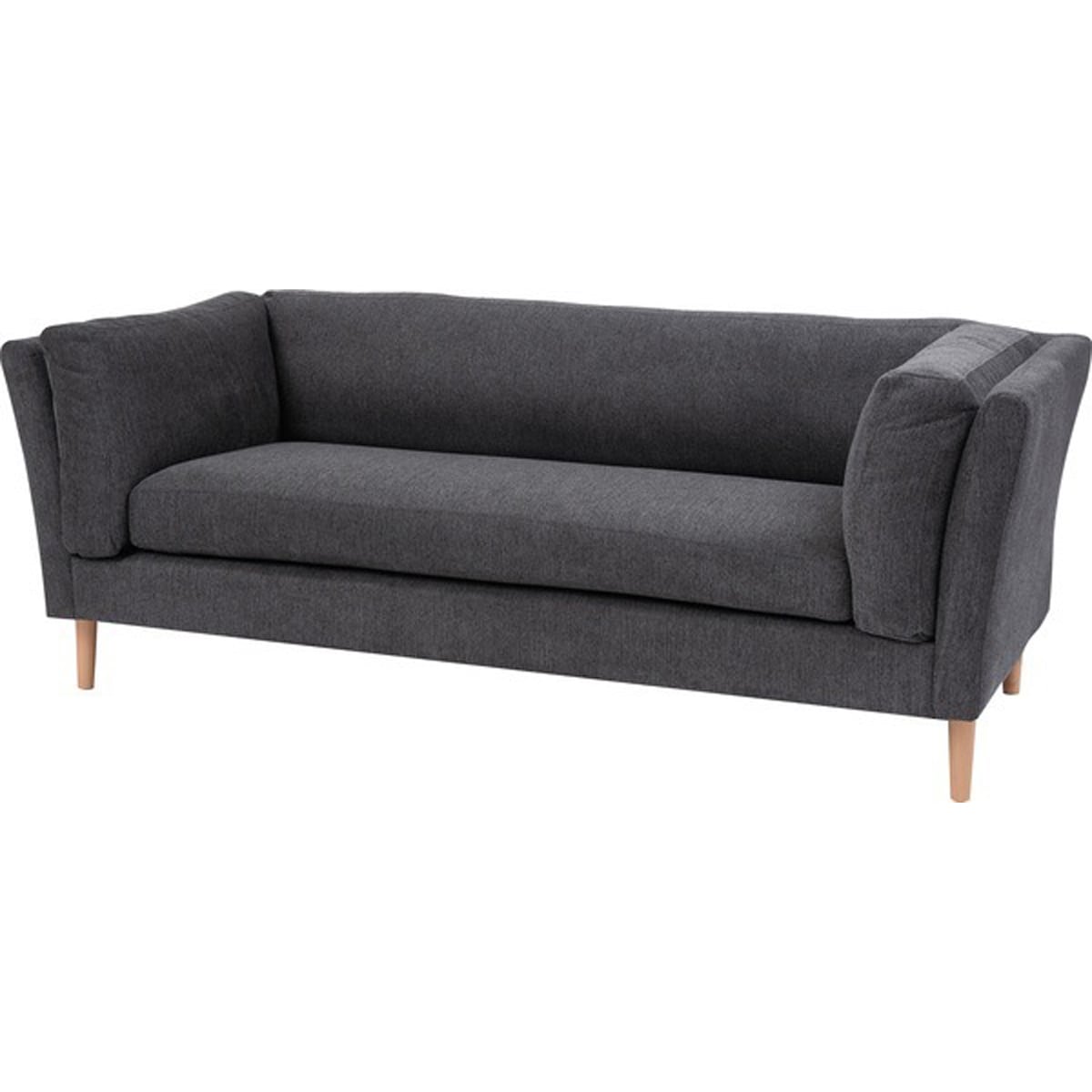 フォーク 3人掛 木フレーム Sバネ ウィービングベルト ポリエステル