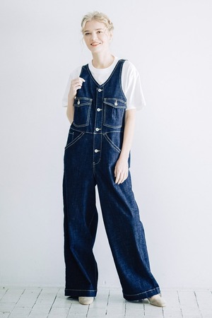 INDIMARK インディマーク レディース ジーンズ ボヘミアンサロペット デニム WJ149