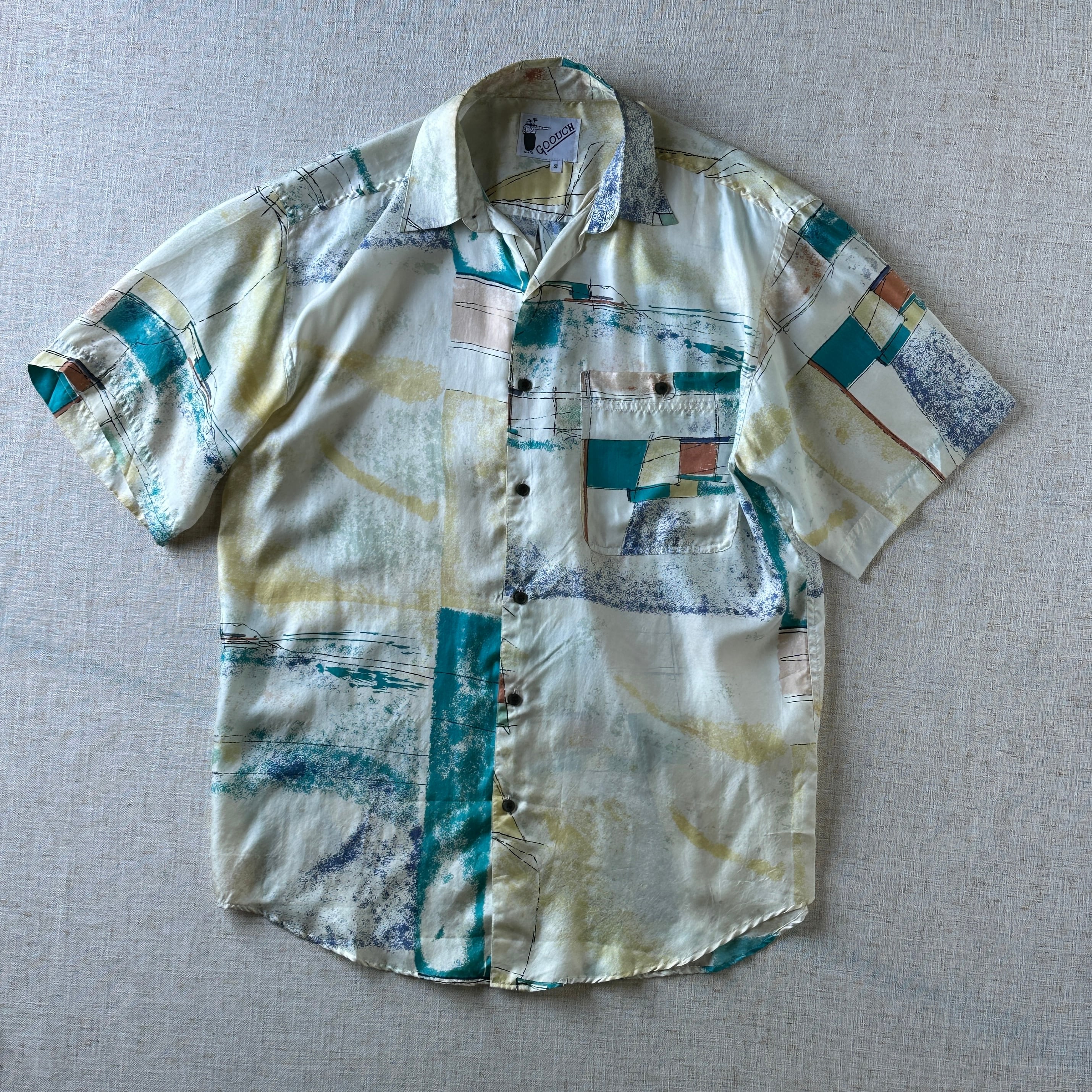 80-90s,GOOUCH,Abstract Art Shirt,Unisex M-L
