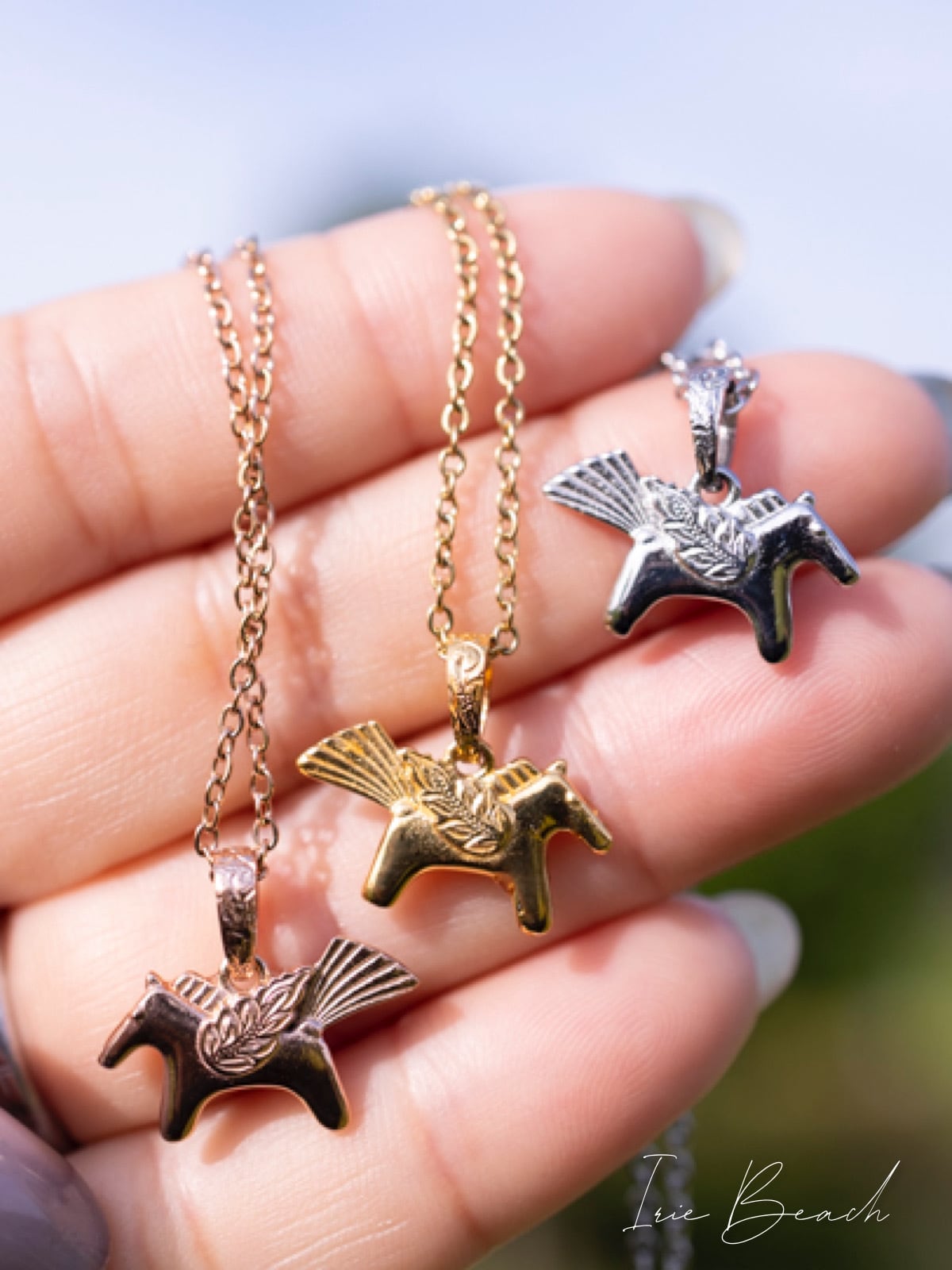 Pegasus charm necklace