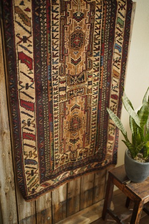 -予約受付中-【1046】Vintage Afghan Baluch prayer rug 1960's