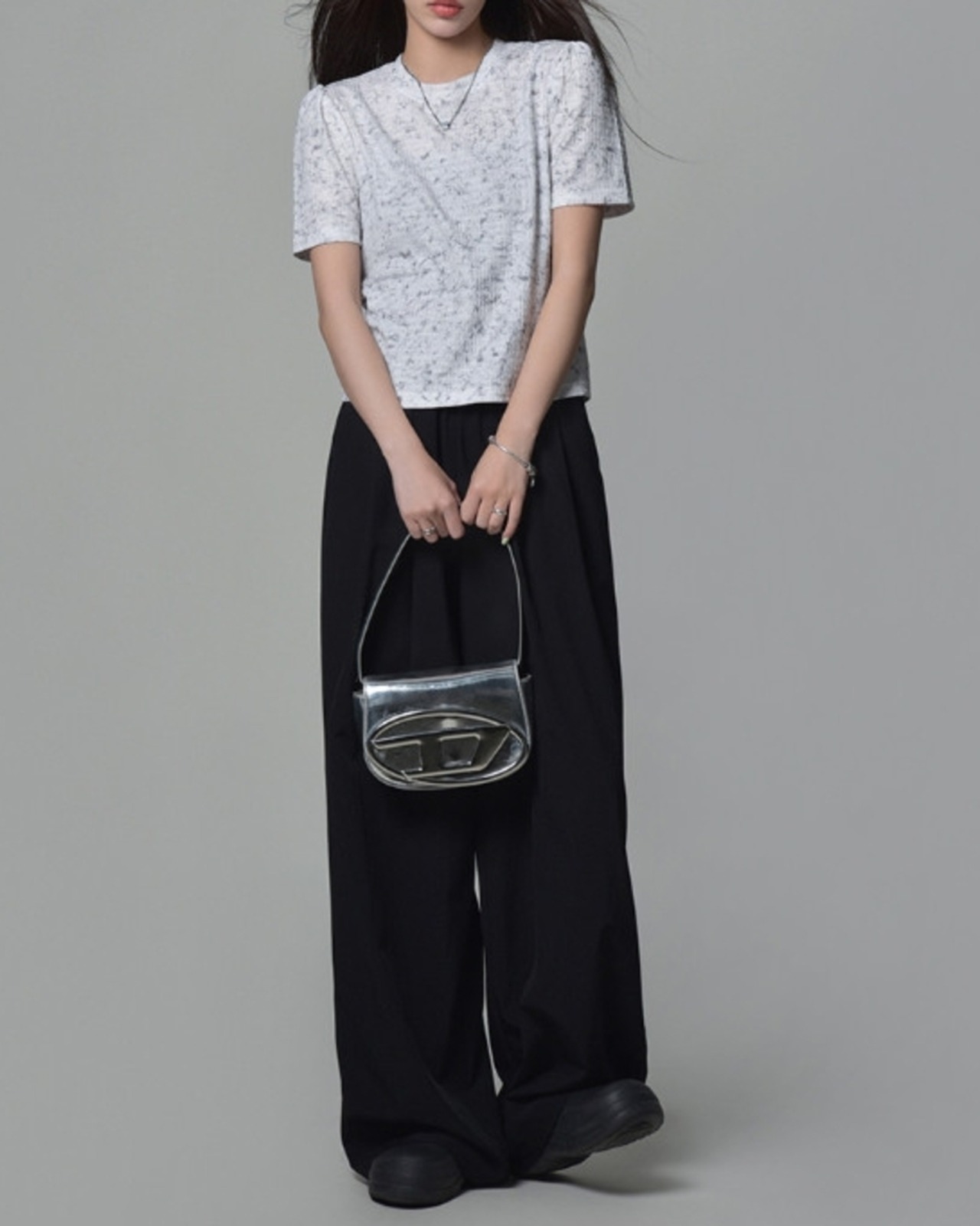 パフスリーブクルーネックTシャツ A1064 - 6