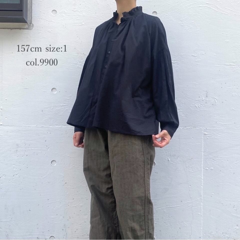 トップス SOIL CAMBRIC FRILL COLLAR SHIRT SOIL 60'S cambric Frill collar shirt（3color）