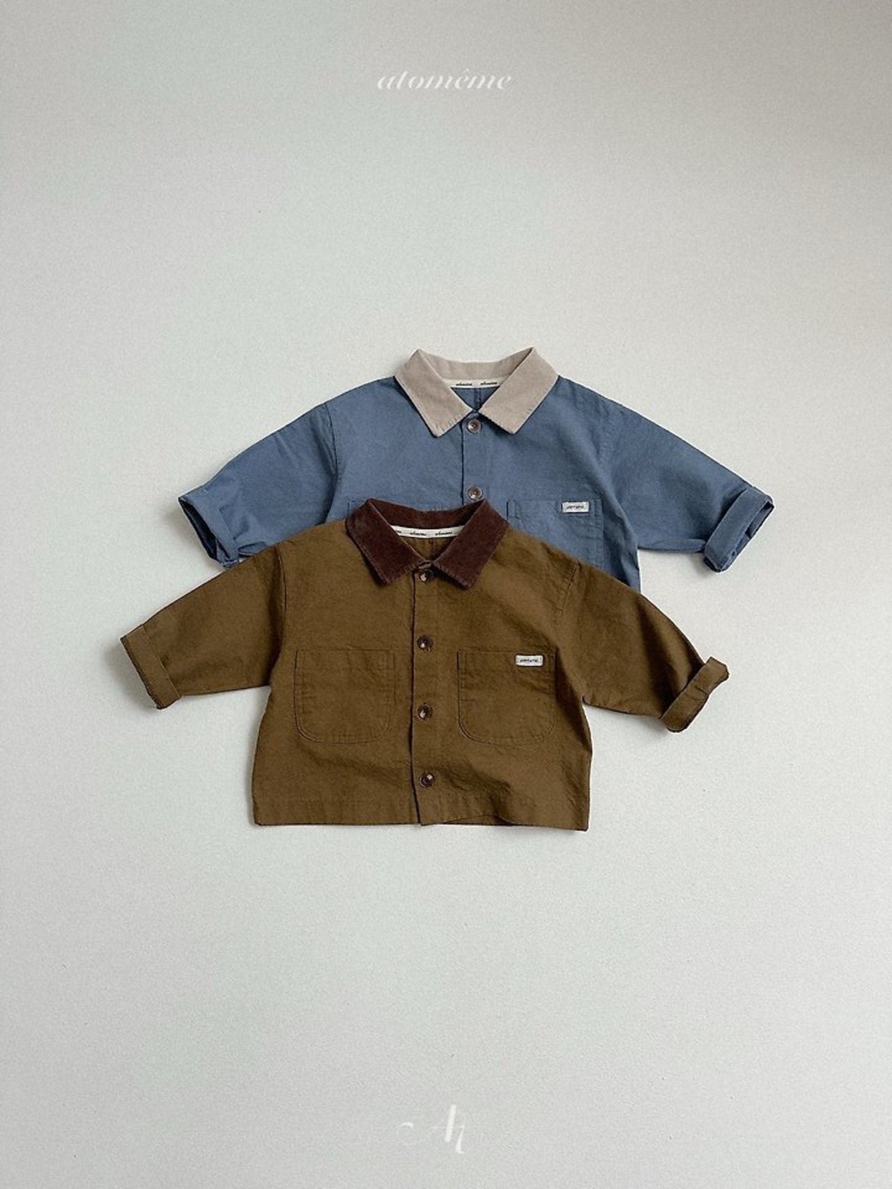 韓国子供服 / Atomeme / 26Autumn / Blanket Work Jacket / 秋服 *S~XL*