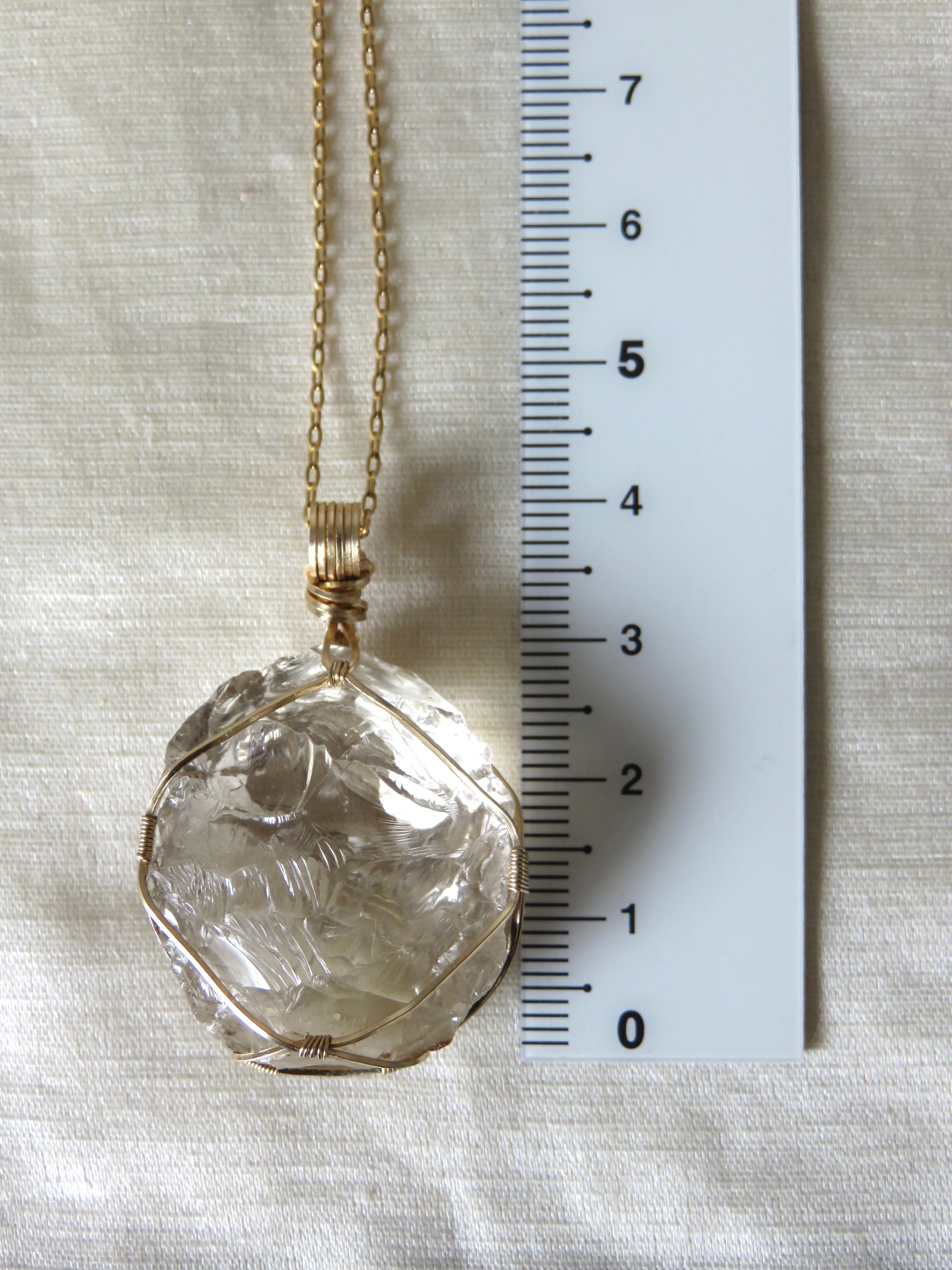 4月誕生石新作】かっこみ水晶女神巻きペンダントトップ | komichi