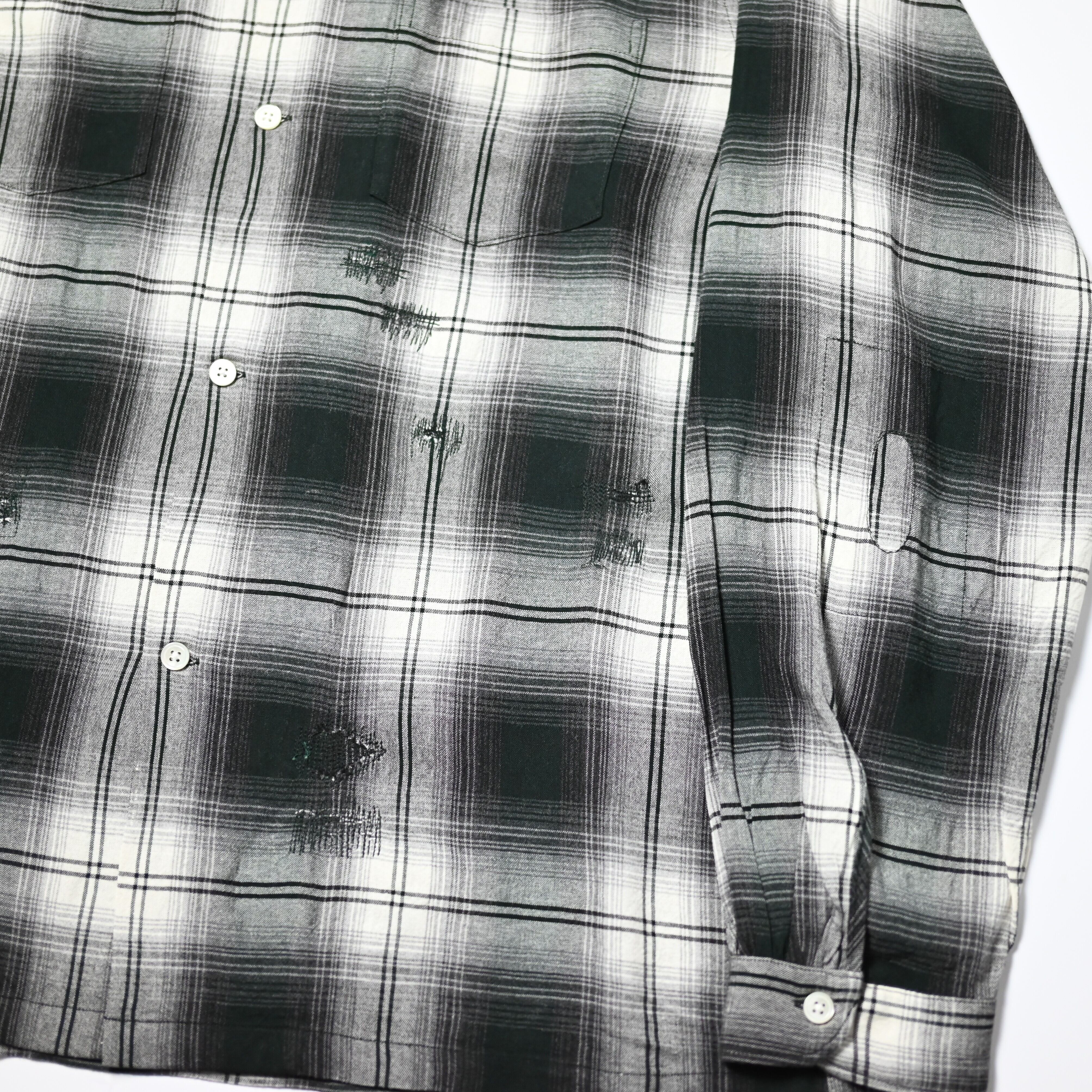 BOWWOW / REMADE RAYON PLAID SHIRT AGED | GANKO