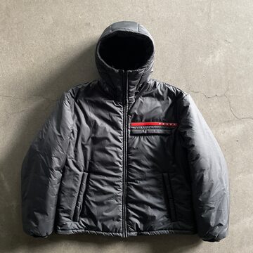 2000s prada fur docking nylon blouson 48 | Pay ID 