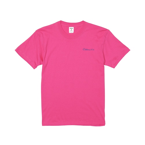 Chilloose&Co. Logo T-shirt 6.0oz【Safety Pink】