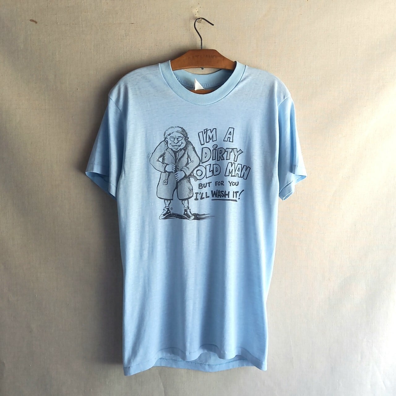 80s～ DIRTY OLD MAN Tシャツ XSサイズ～Sサイズ スケベ親父 変態 露出