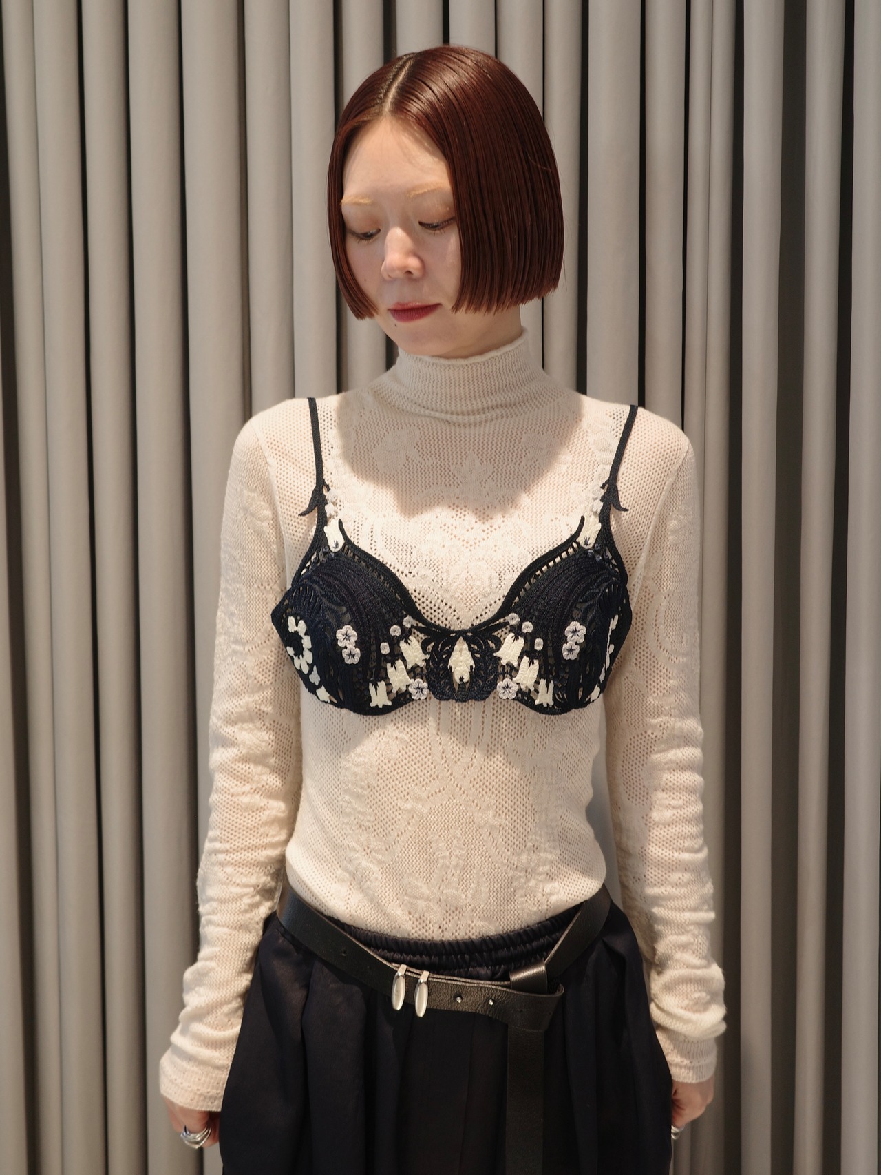 【26AW | WOMEN】Mame Kurogouchi マメ クロゴウチ / ベスト/ Embroidery Vest  MM26FW-SH115 - 4
