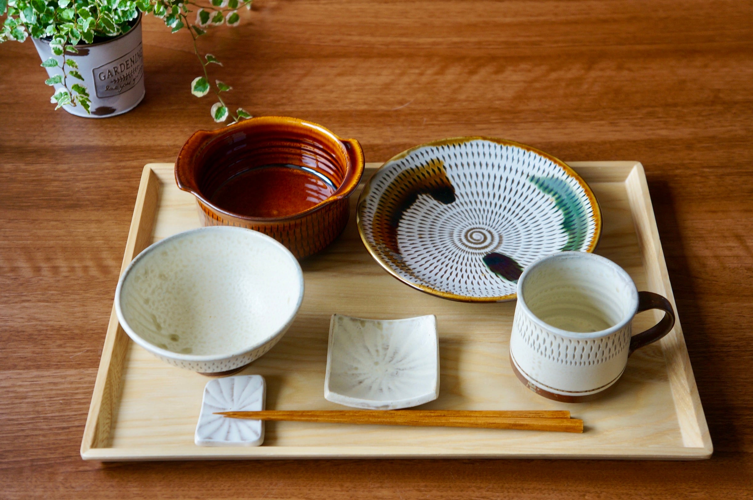 小石原焼 飴縁打掛 飛びかんな 壺 花瓶 陶芸 美術品 置物 飾り物 開店