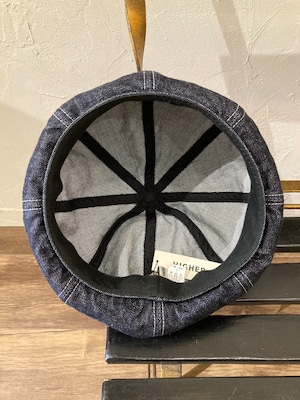 SELVEDGE DENIM WIDE BERET