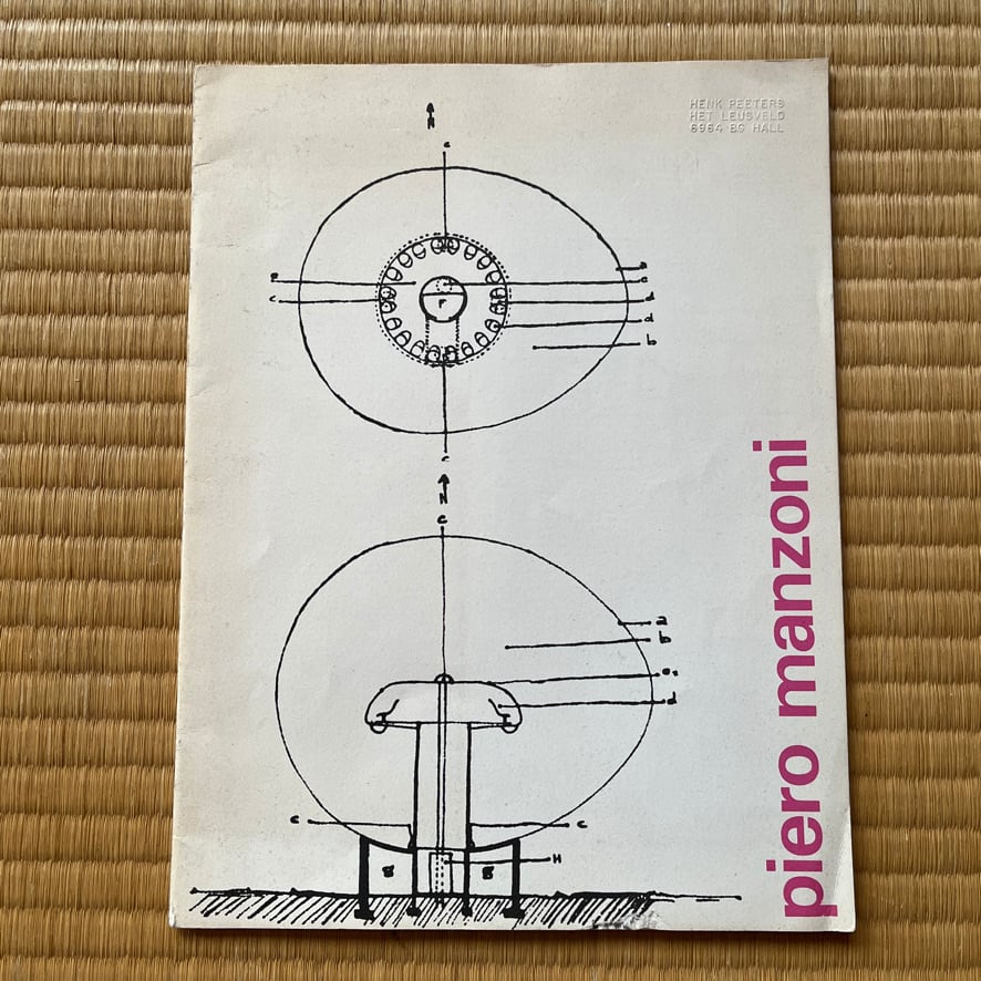 【絶版洋古書】 ピエロ・マンゾーニ　piero manzoni   stedelijk museum, amsterdam  1970　  [3100175]