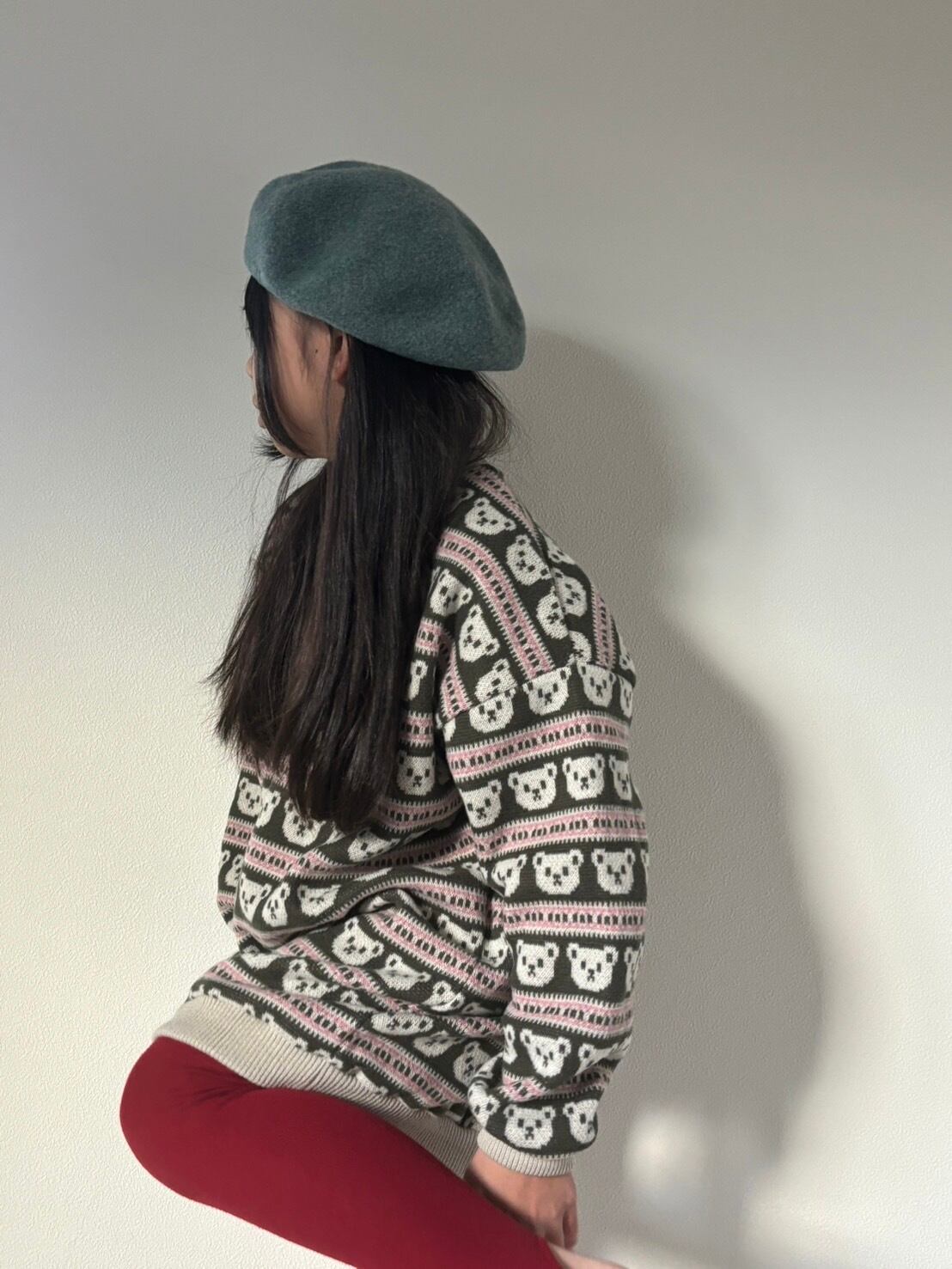 【即納】bear jacquard mtm // mignon