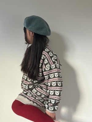 【即納】bear jacquard mtm // mignon