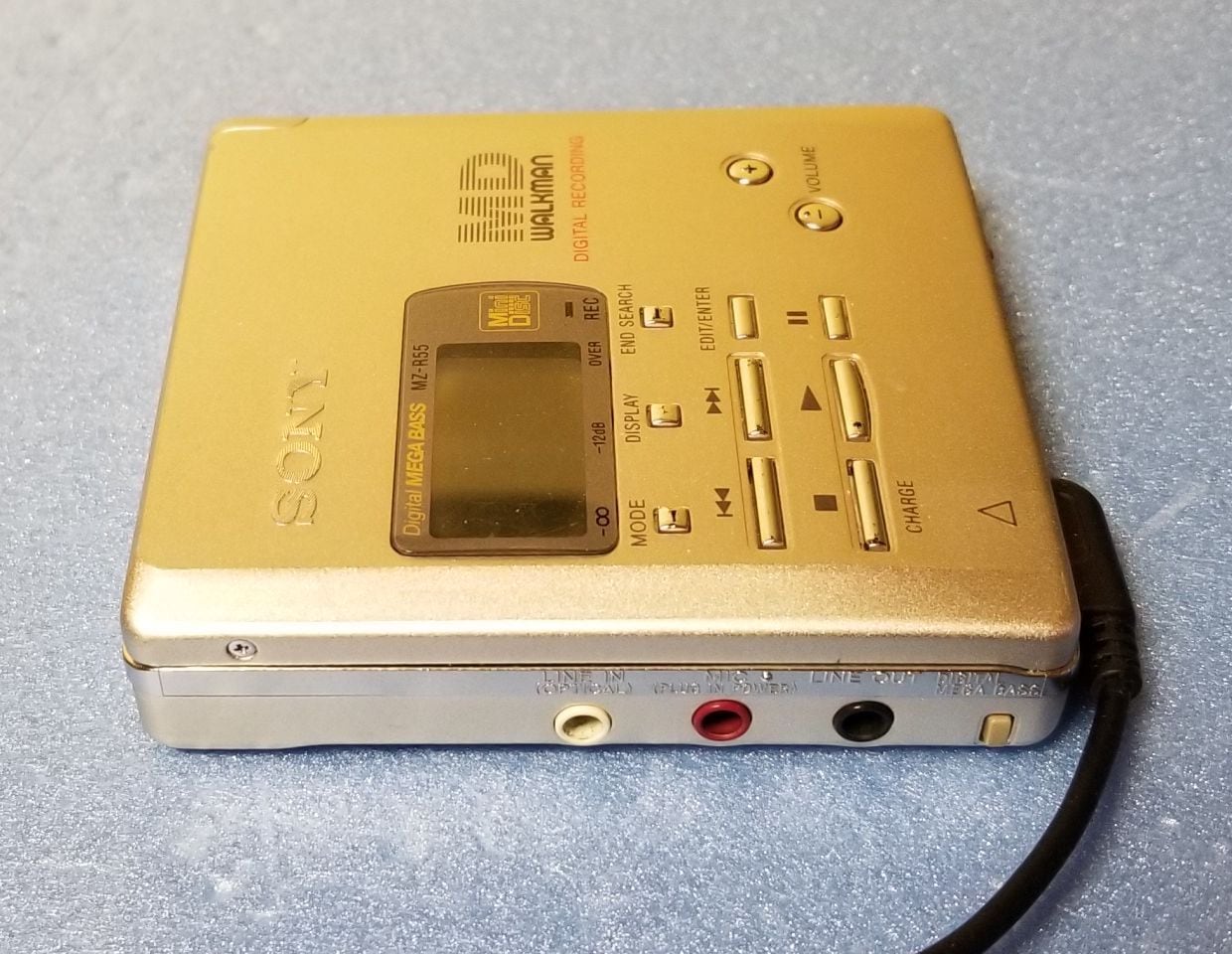 MDポータブルレコーダー SONY MZ-R55-G MDLP非対応 完動品・動作