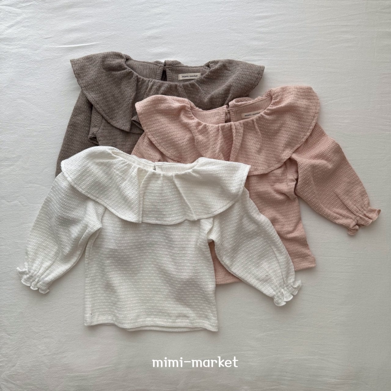 【即納】frill T-shirts(ivory) / mimimarket