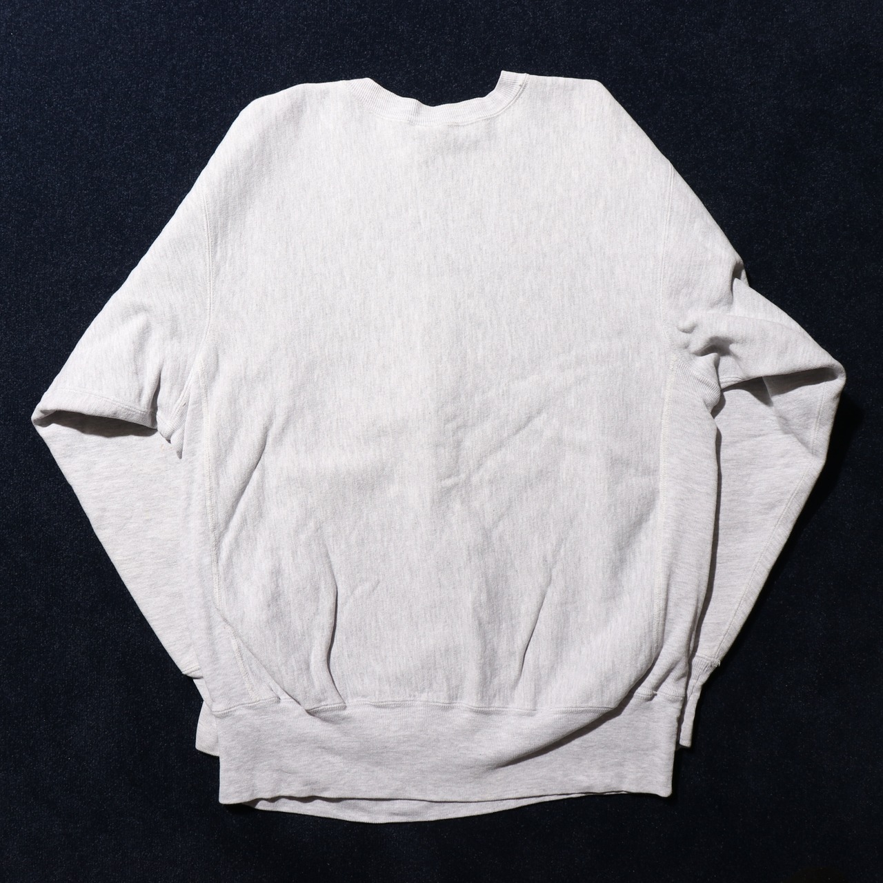 四段プリント L 90s グレー リバースウィーブ チャンピオン スウェット