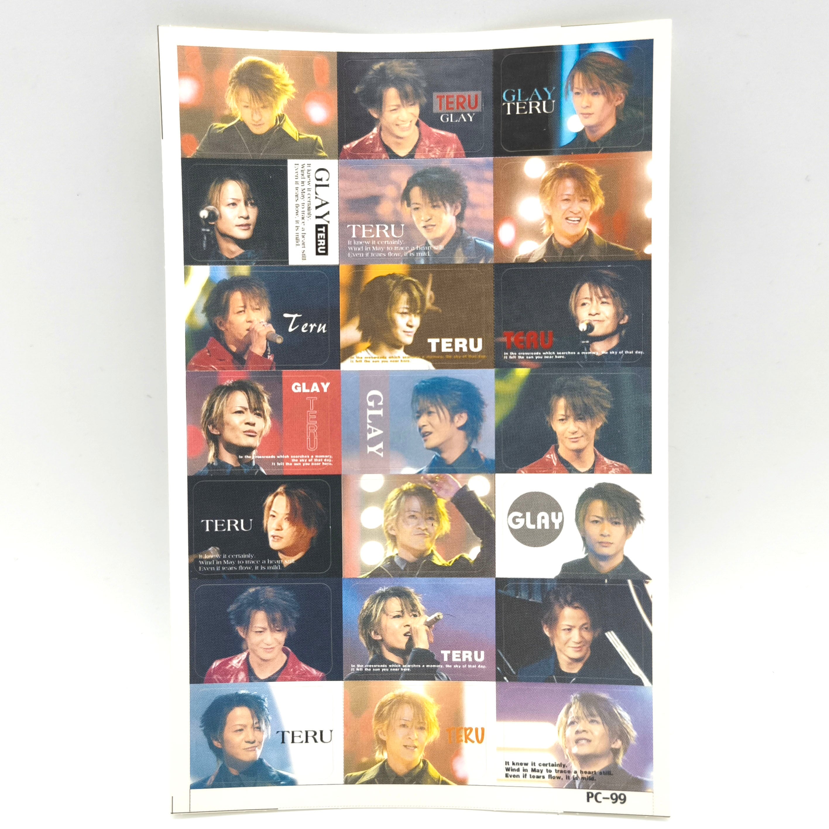 GLAY・グレイ・TERU・プリントシール・プリクラ風・平成アイドル GLAY・グレイ・TERU・プリントシール・プリクラ風・平成アイドル
