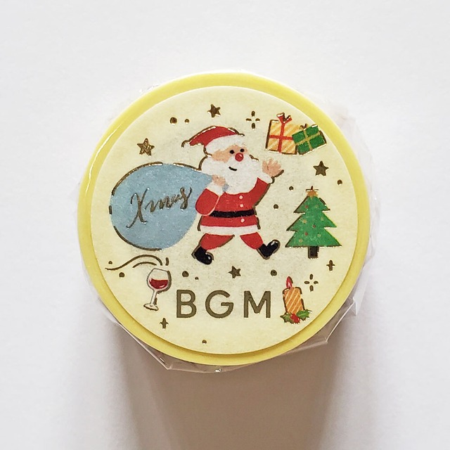 BGM　クリスマスマスキングテープ　サンタズカミング　