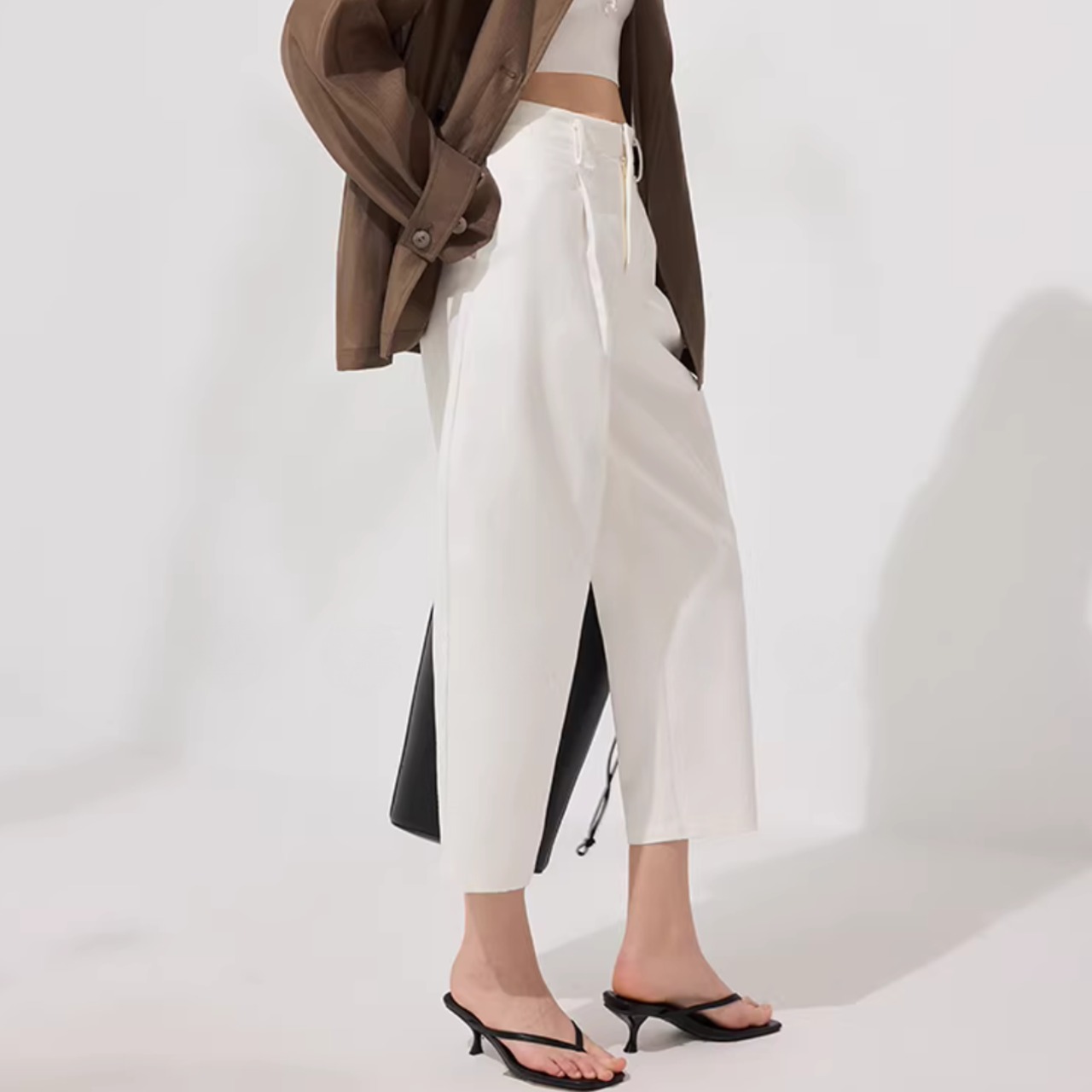 美脚テーパード アンクルパンツ ｜ 九分丈 センタープレス 00180・画像6