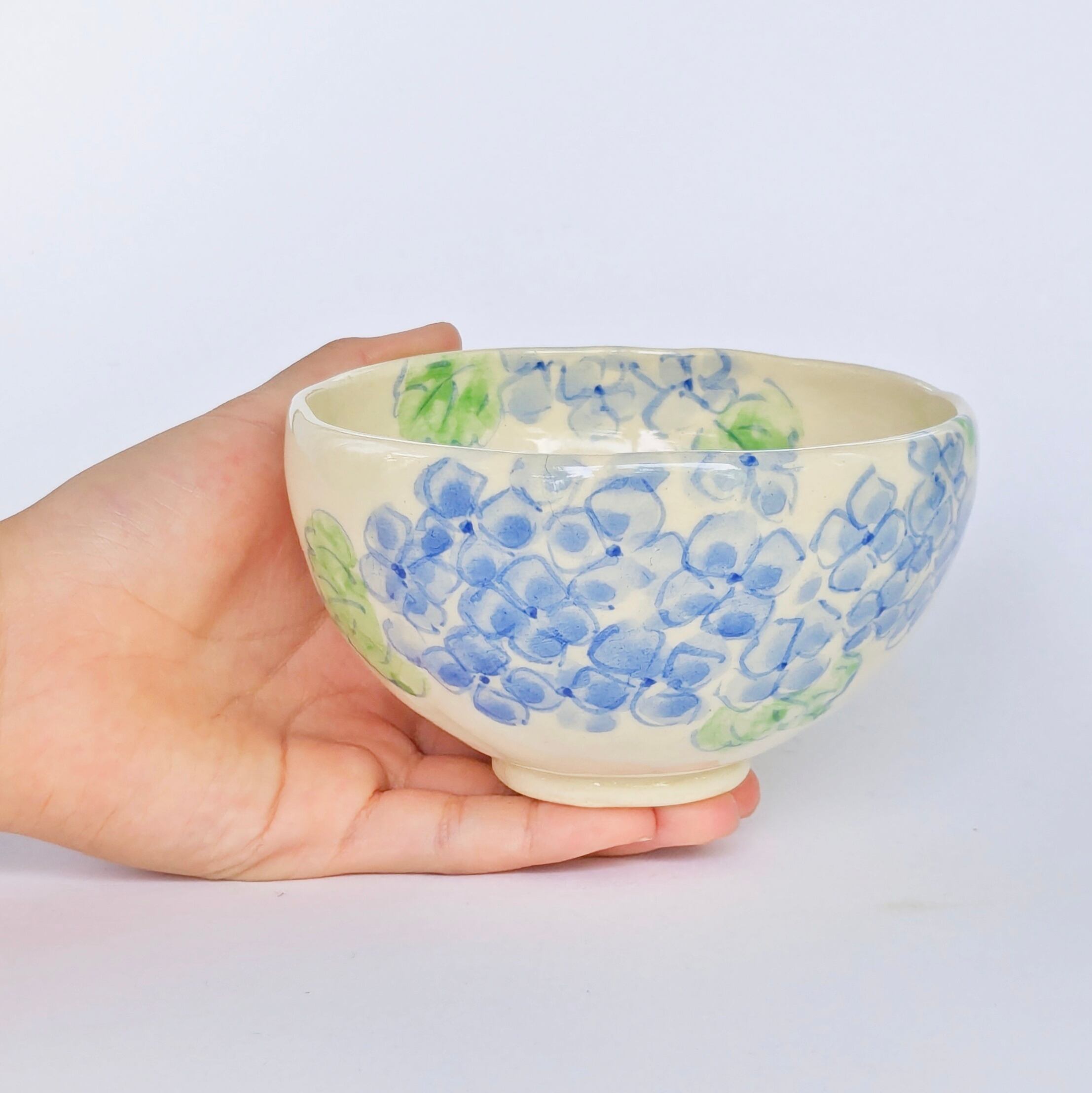 ご飯茶碗 紫陽花 手びねり B | しののめラボ