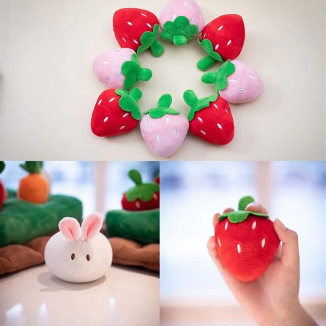 予約販売】ペット おもちゃ ニンジン畑 イチゴ畑 野菜畑 ウサギ ノーズ
