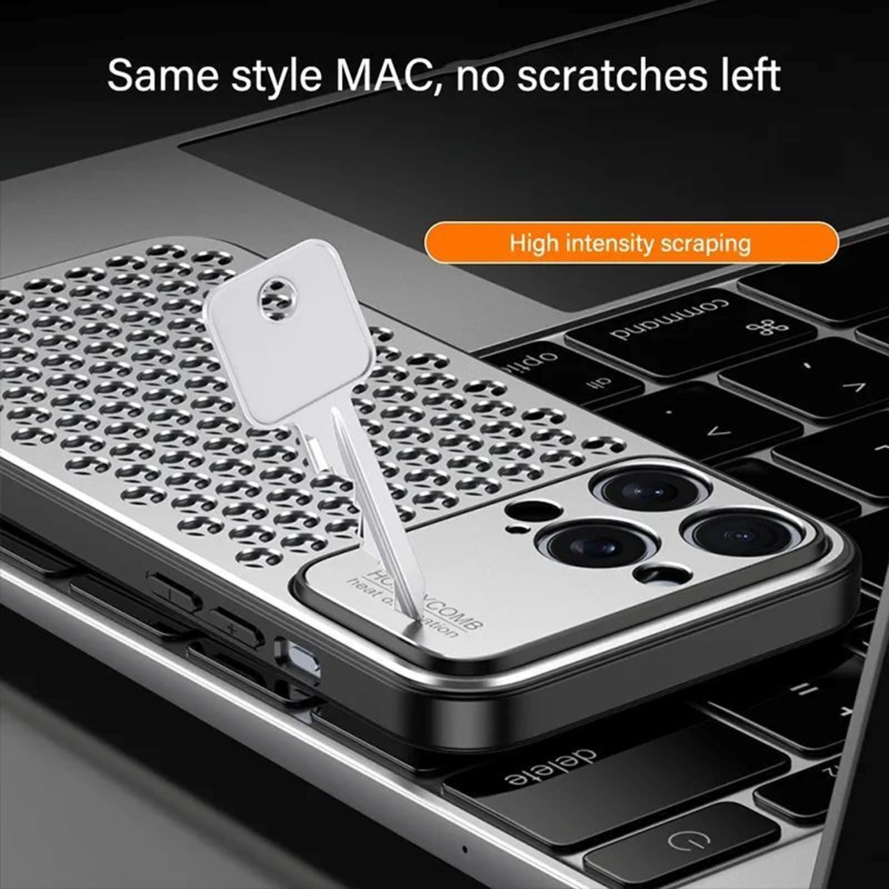 ◆iPhone 18Pro/18Pro Max/17/16/15/14/13/Pro/Pro Max/Plus◆ Aluminum Mesh × Silicone Frame Case / アルミニウム メッシュ × シリコン フレーム ケース