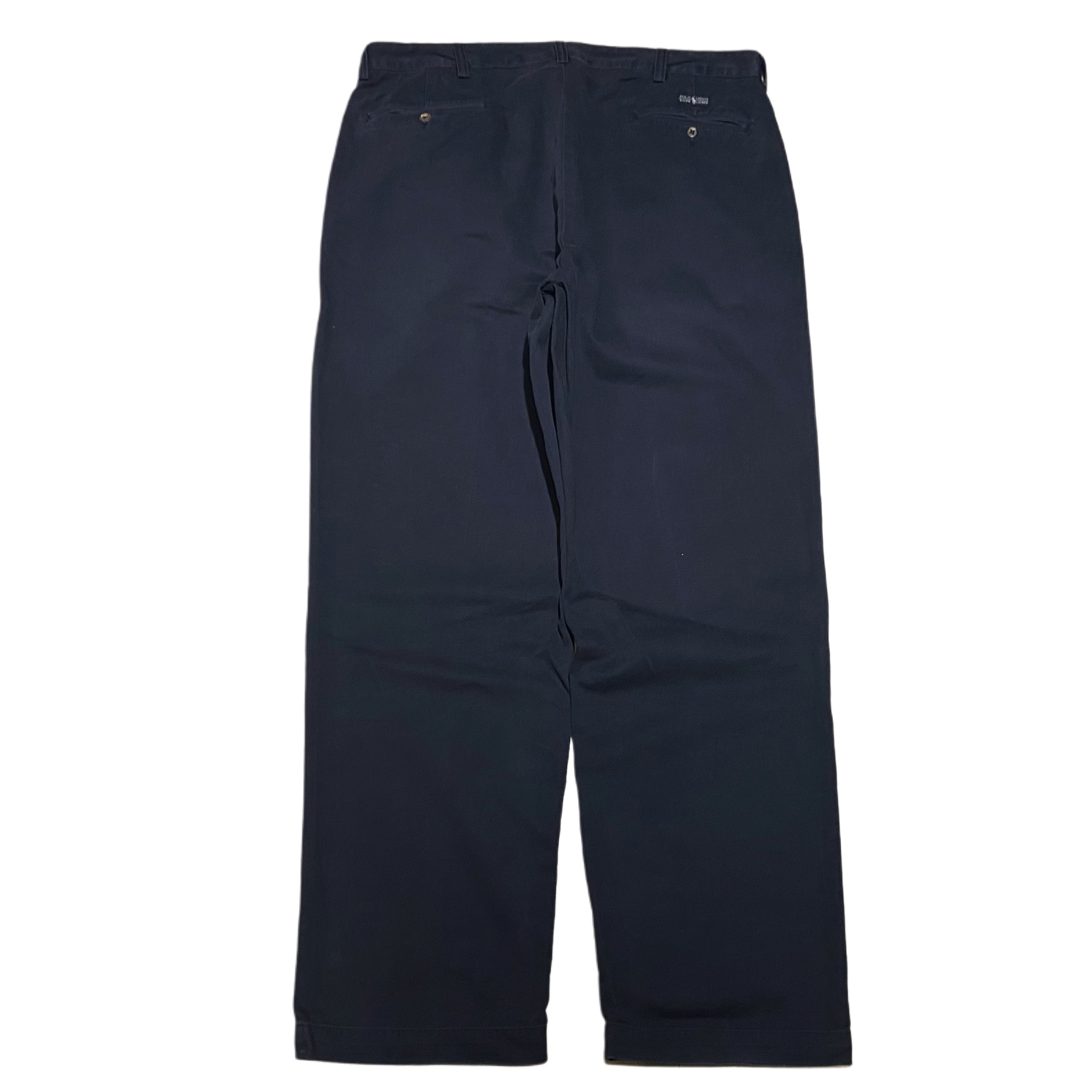 90s POLO RALPH LAUREN ANDREW PANT インプリーツ ツータック チノパン