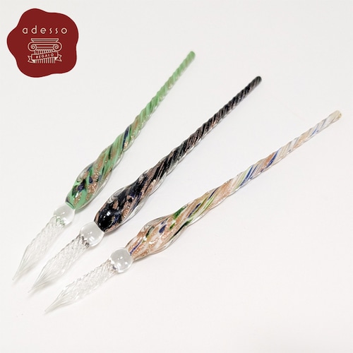 アデッソadesso Luce ルーチェ ガラスペン インクセット ペンレスト付き Luce