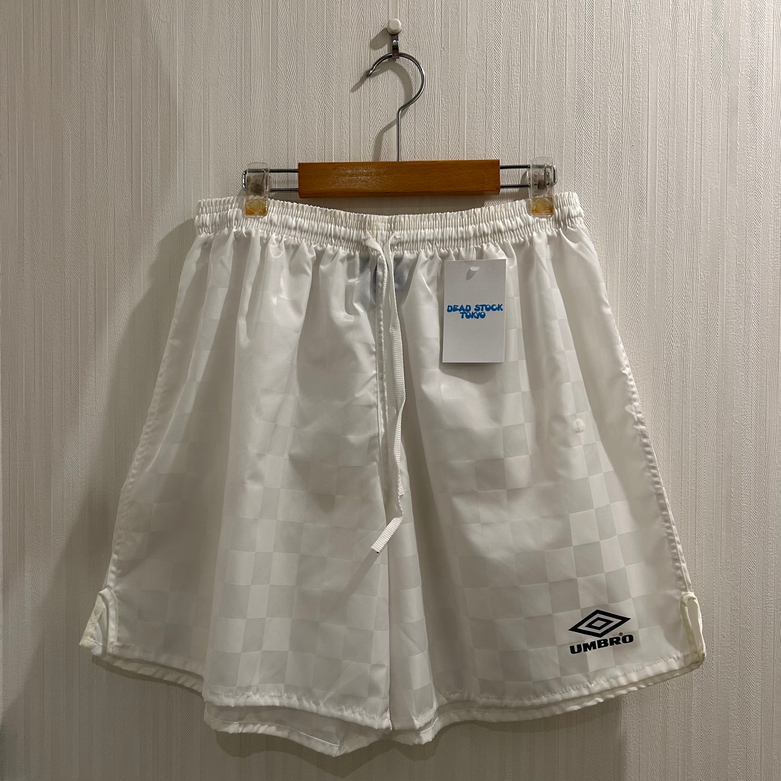 Dead Stock!! 1995s UMBRO "Checker Flag" Nylon Shorts ①