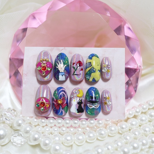 セーラームーンネイル Otsumami Nail セーラームーンネイル Otsumami Nail