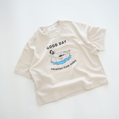 FOV(フォブ) / GOODDAY リンガーTシャツ / サンド / 90-140cm