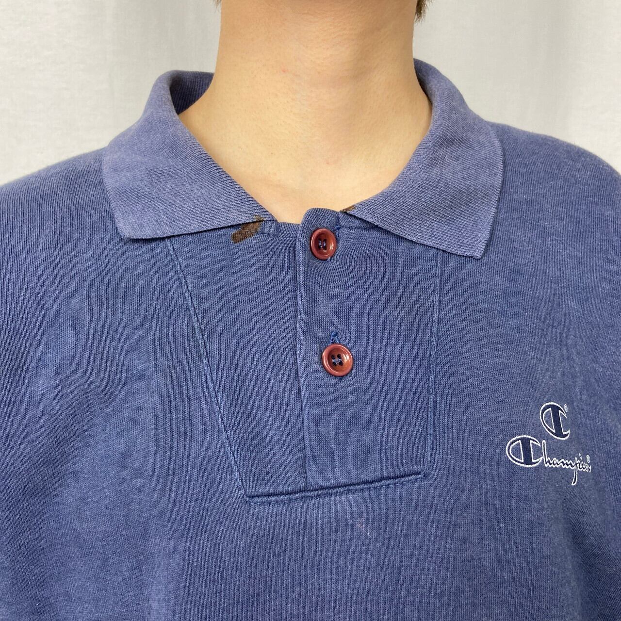 vintage 70's champion×NIKE Wネームポロシャツ 超希少vintage 70's