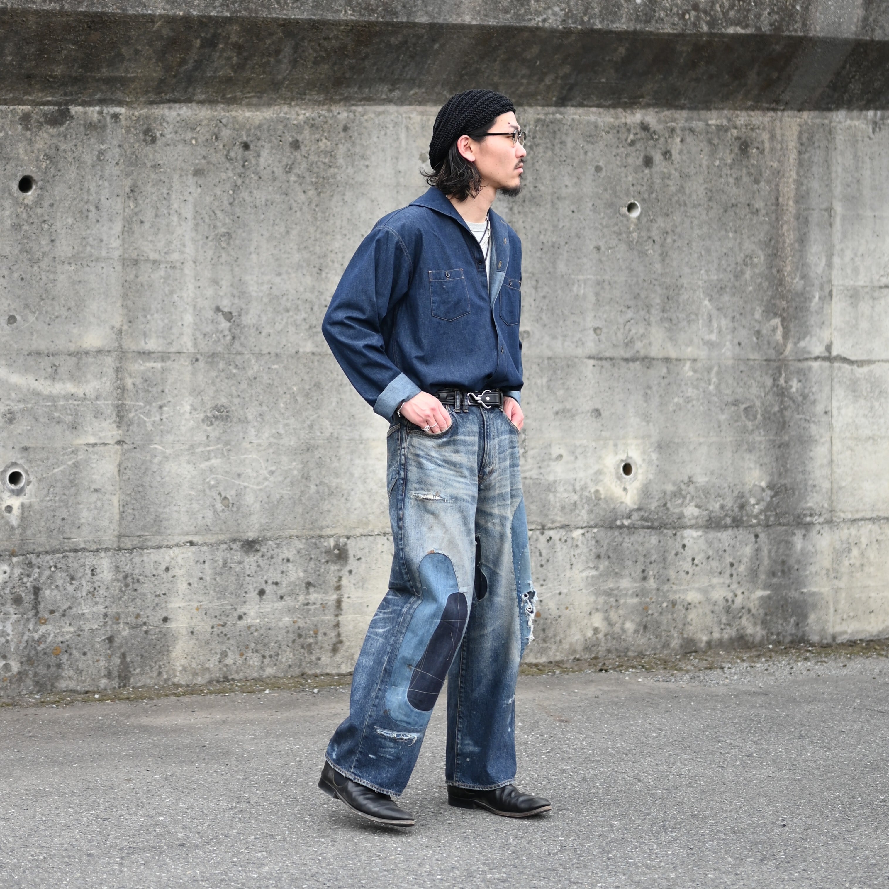 ANACHRONORM / REMAKED WIDE 5P DENIM PANTS | GANKO