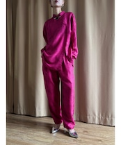DIANEGILMAN magenta silk set up-5032-10