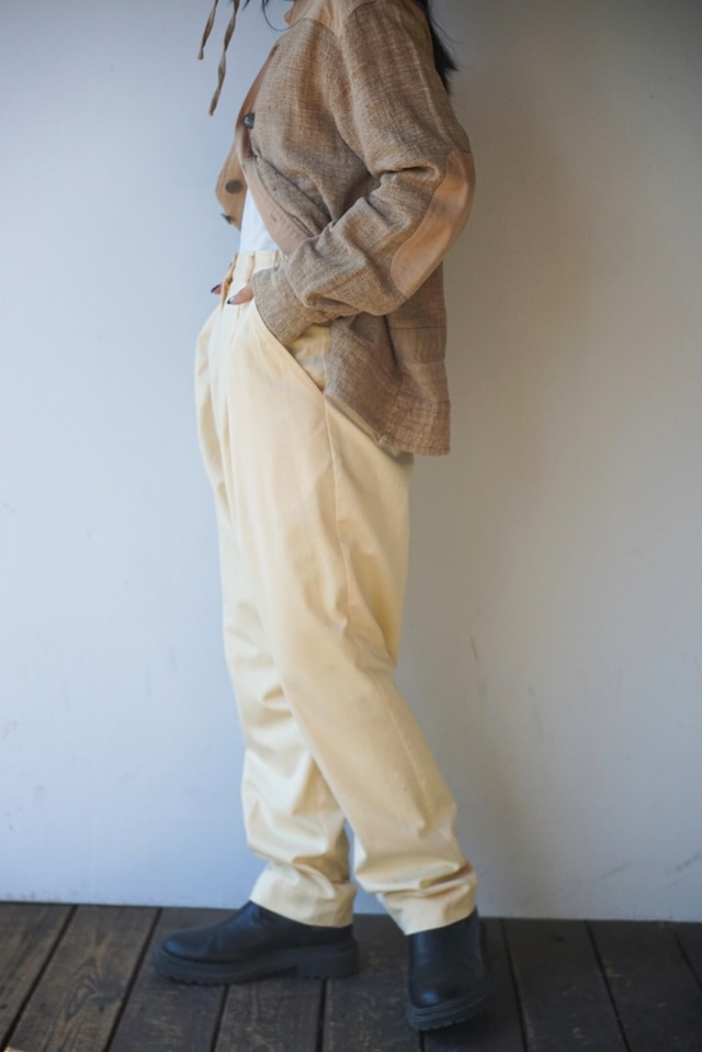 【monoya】cotton tapered pants