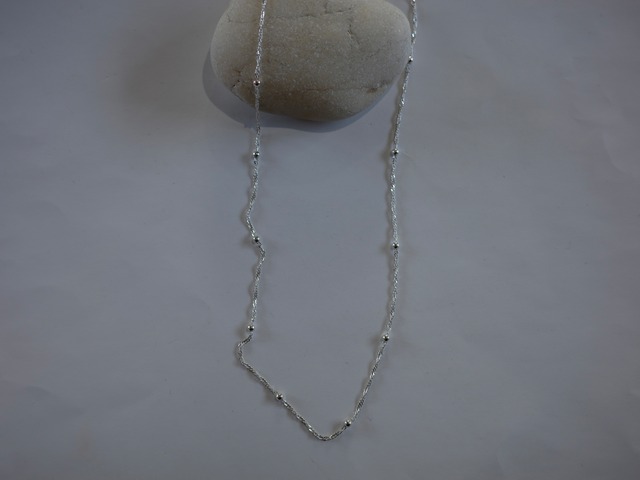 〈vintage silver925〉beaded necklace2